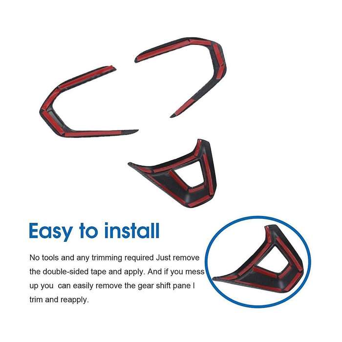 for Seeker 2023 2024 Car Steering Wheel Cover Trim Decorative Interior Accessories , ABS Carbon Fibe