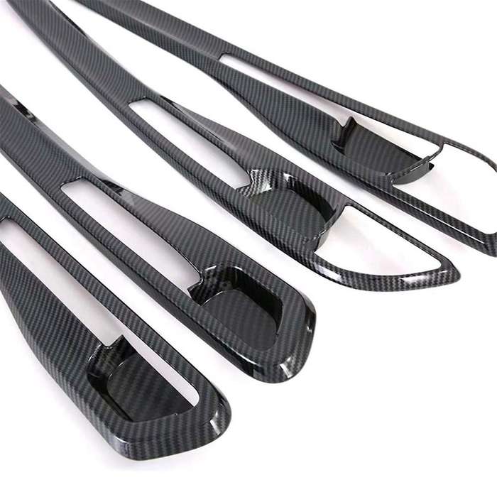 for Seltos 2019-2023 Carbon Car Interior Door Handle Bowl Cover Trim Inside Door Panel Molding Stri