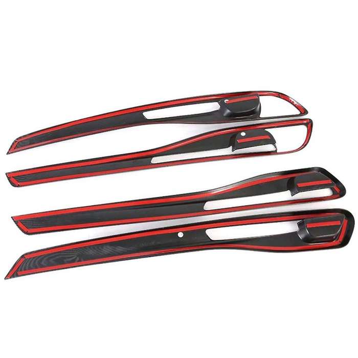 for Seltos 2019-2023 Carbon Car Interior Door Handle Bowl Cover Trim Inside Door Panel Molding Stri
