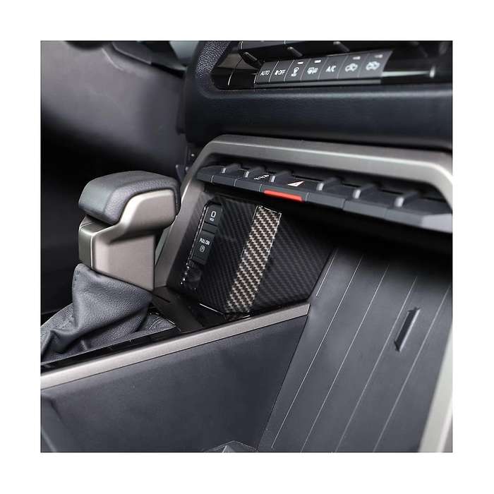 for Sequoia 2022-2023 Car Electronic Handbrake Button Frame Cover Trim Accessories - Abs Carbon Fib