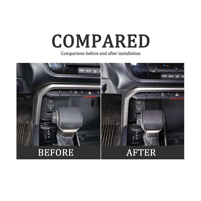 for Sequoia 2022-2023 Car Electronic Handbrake Button Frame Cover Trim Accessories - Abs Carbon Fib