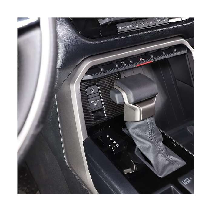 for Sequoia 2022-2023 Car Electronic Handbrake Button Frame Cover Trim Accessories - Abs Carbon Fib