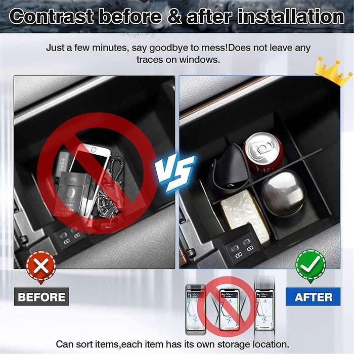 for Sienna 2021 2022 2023 Center Console Organizer Divider Armrest Box Dividers Tray Interior Access
