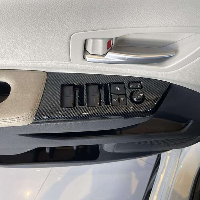 for Sienna 2021 2022 Inner Door Armrest Window Lift Button Panel Molding Cover Trim Accessories