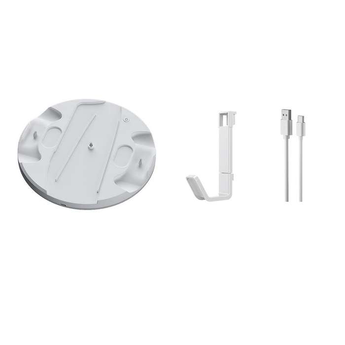 for Slim Console Storage Dock with Rbg Light Handle Dock Charger + Hook Multifunctional Convenient C