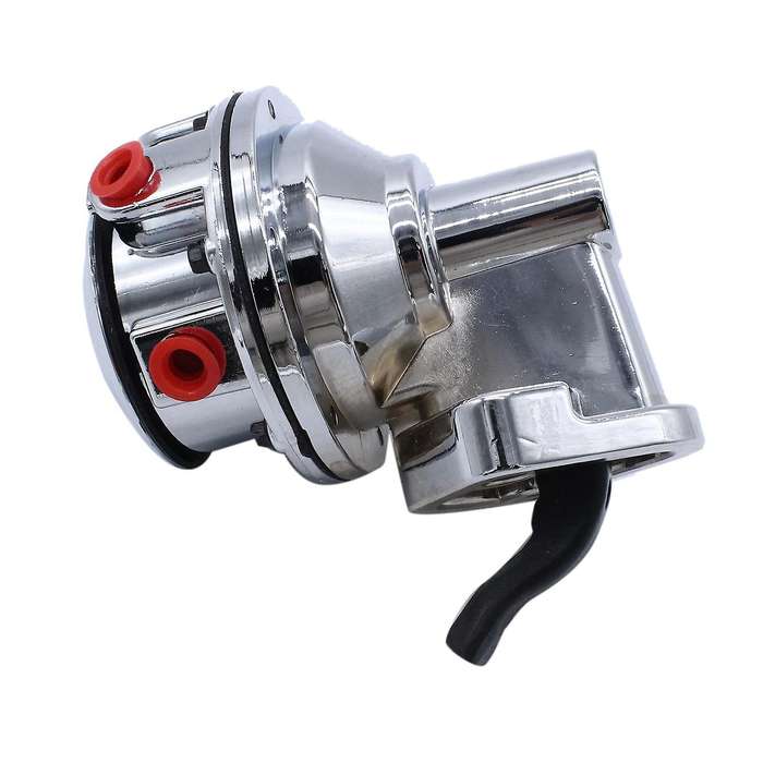 for Small Block V8 Mechanical Fuel Pump - Two Valve 80 8 Psi - (262-400), Chrome Car Accessories