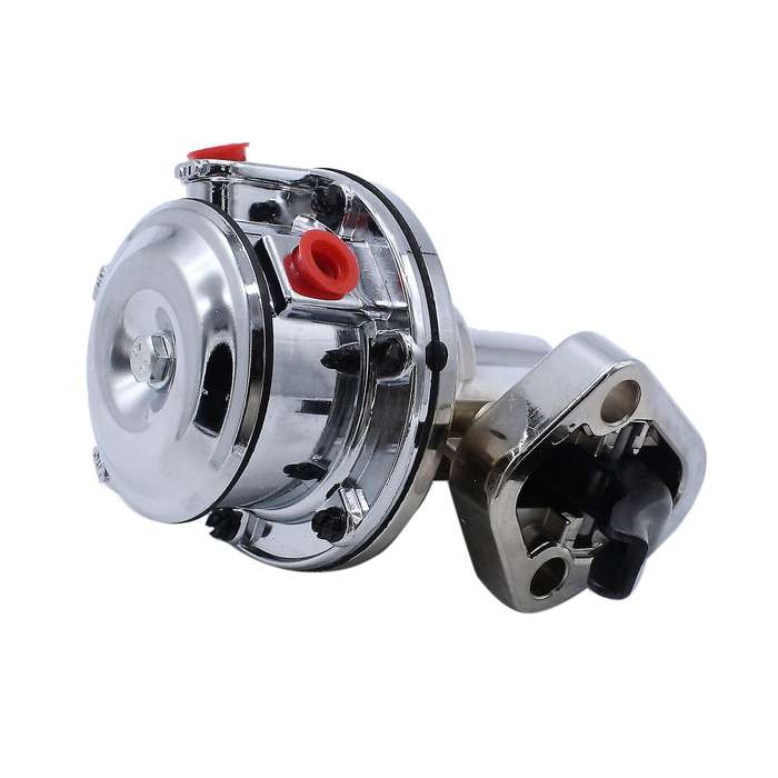 for Small Block V8 Mechanical Fuel Pump - Two Valve 80 8 Psi - (262-400), Chrome Car Accessories