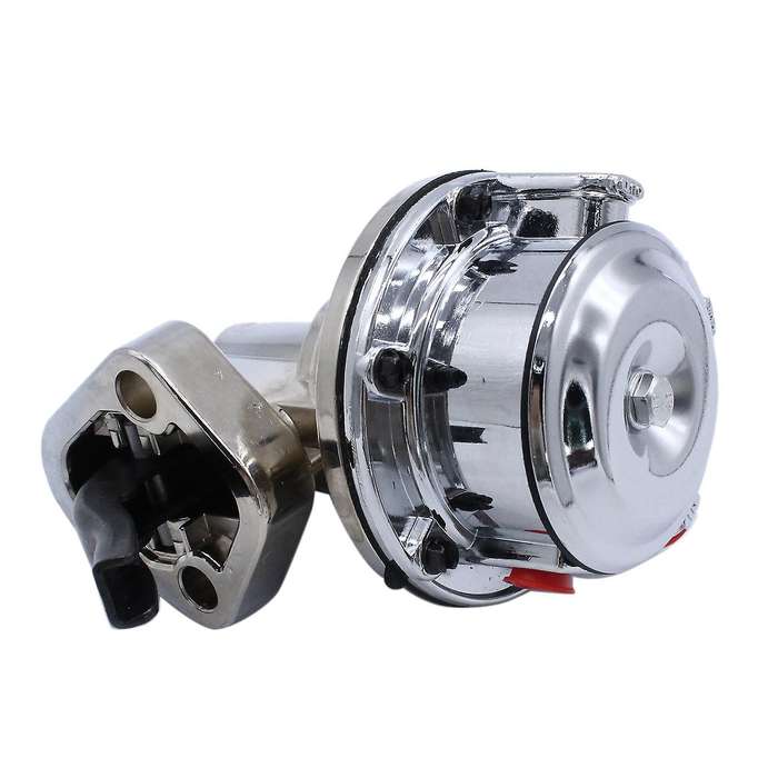 for Small Block V8 Mechanical Fuel Pump - Two Valve 80 8 Psi - (262-400), Chrome Car Accessories