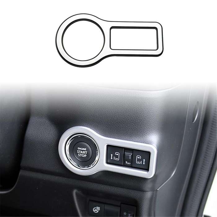 for Spacia Custom MK54S MK94S 2024 Engine Start Stop Switch Cover Trim Accessories Silver