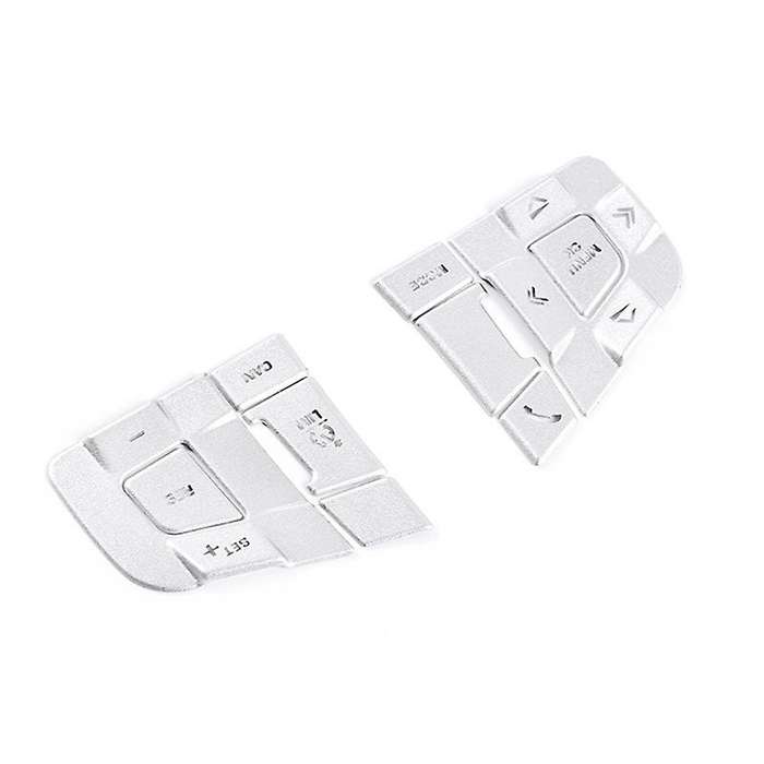 for Sport 2015-2019 Aluminum Alloy Car Steering Wheel Button Frame Sticker Cover