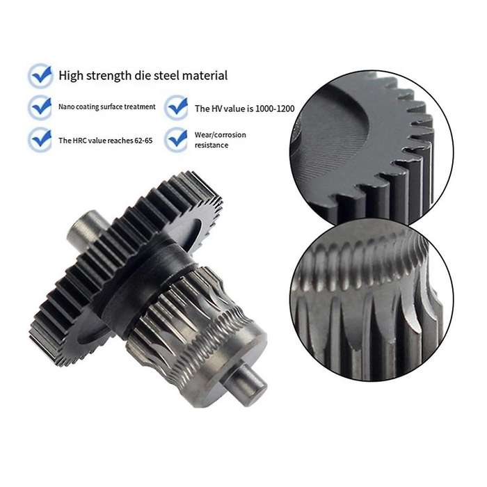 for Sprite Extruder Gear Nano-Coating and POM Mold Steel Gears Integrated Shaft Designed 3D Printer