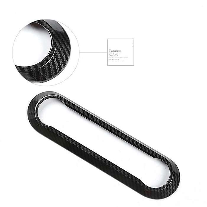 for Stelvio 2017-2019 Car Center AC Air Conditioning Adjustment Frame Trim Cover Accessories,Carbon