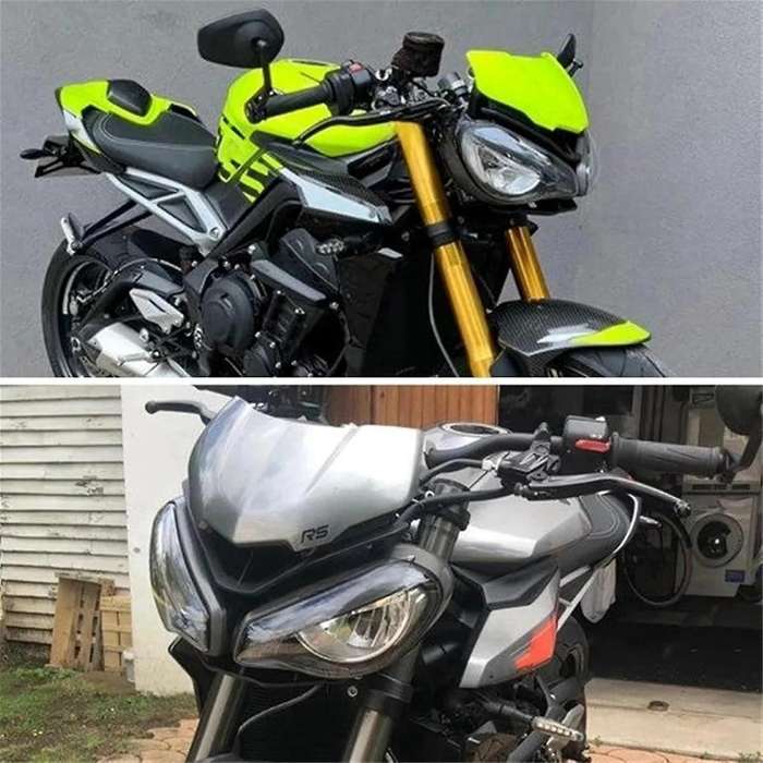 for Street Triple 765RS 765 Moto2 2023 2024 Windshield Sport Screen Deflector
