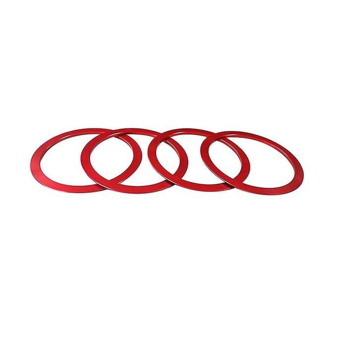 for Tayota A/C Vent Ring Inner Trim Decoration Covers for 2016-2021 A/C Outlet Vent Accessories Red