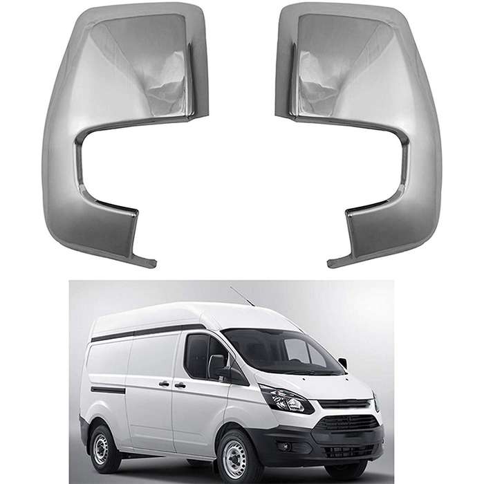 for Transit 2017+ Car Side Door Rearview Mirror Protect Frame Cover Trim for Tourneo Custom 2016+ Ac