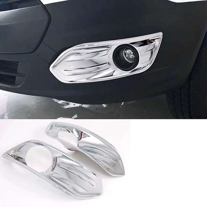 for Transit 2017 Car Front Fog Light Lamp Cover Decoration Cover ABS Auto Moldings Accessory