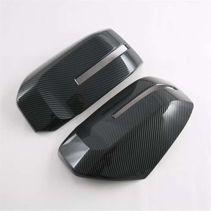 for Triton / L200 2024 Carbon Fiber Side Door Mirror Cap Rearview Mirror Cover Trim Accessories