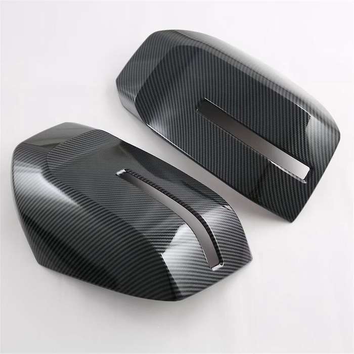 for Triton / L200 2024 Carbon Fiber Side Door Mirror Cap Rearview Mirror Cover Trim Accessories