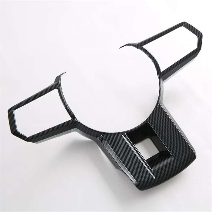 for Triton / L200 2024 Car Steering Wheel Decorative Cover Trim Interior Accessories Carbon Fiber