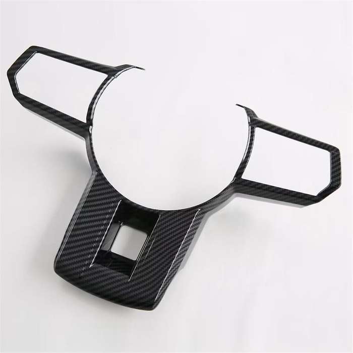 for Triton / L200 2024 Car Steering Wheel Decorative Cover Trim Interior Accessories Carbon Fiber