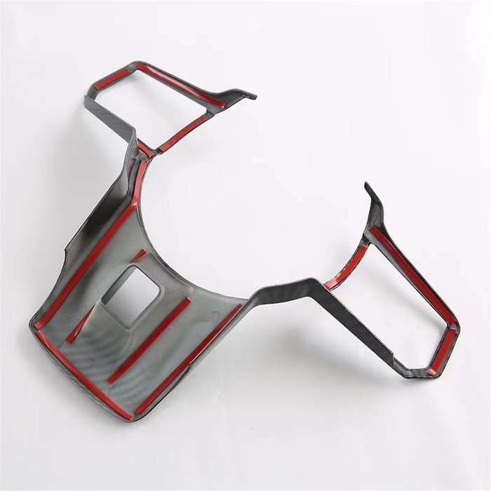 for Triton / L200 2024 Car Steering Wheel Decorative Cover Trim Interior Accessories Carbon Fiber