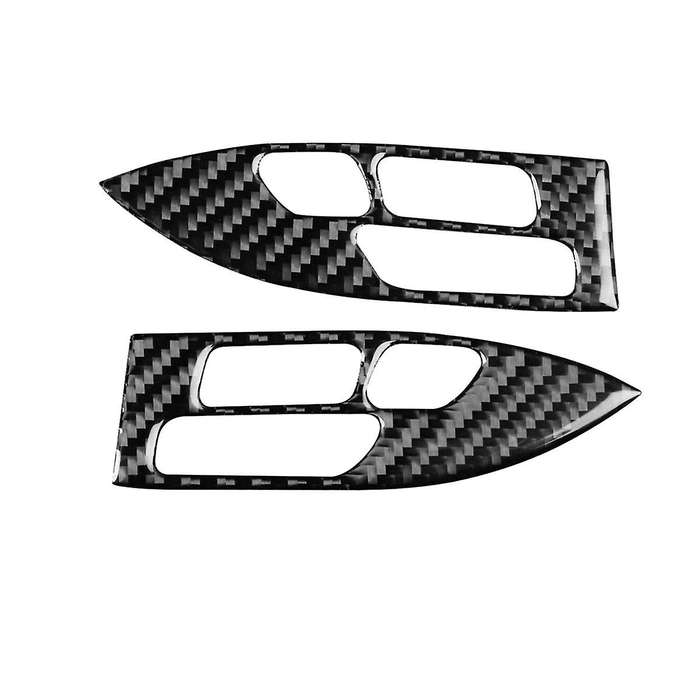 for TSX 2004-2008 Carbon Fiber Car Steering Wheel Button Trim Stickers Interior Accessories