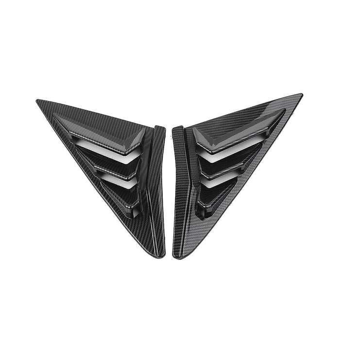 for Type R Hatchback 2016-20201 Rear Side Vent Window Louver Cover Triangular Window Trim Carbon Fib