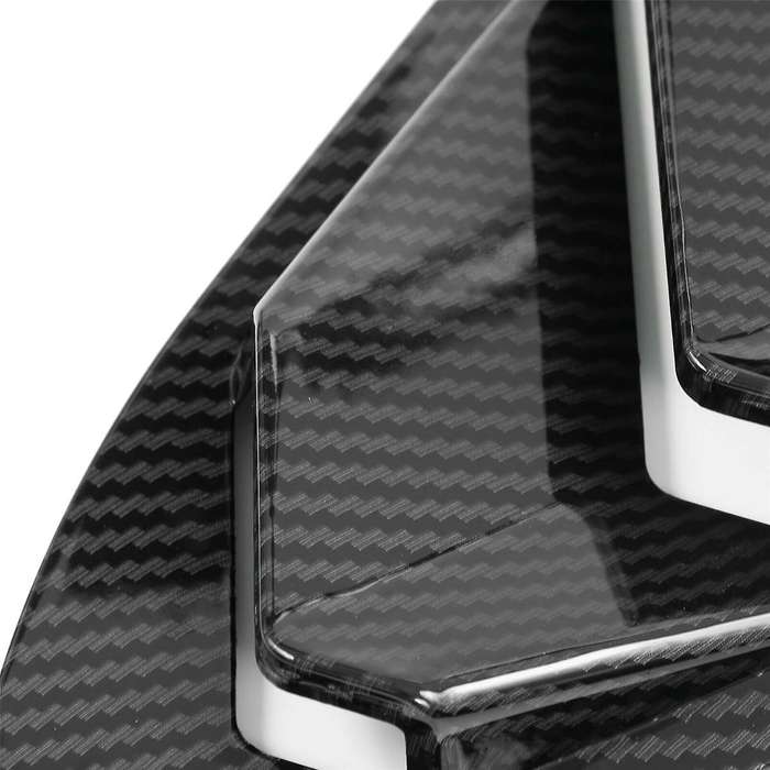 for Type R Hatchback 2016-20201 Rear Side Vent Window Louver Cover Triangular Window Trim Carbon Fib