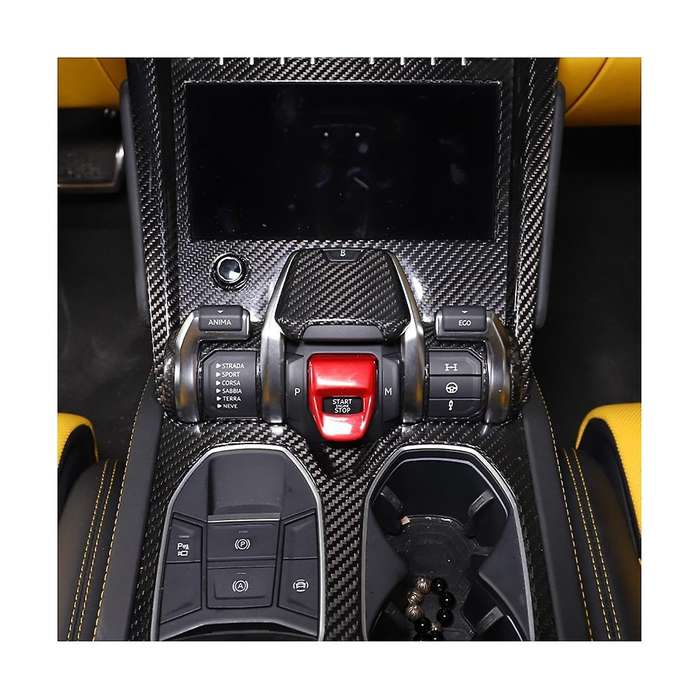 for Urus 2018-2021 Carbon Fiber Car Sport Mode Switch Cover Trim Sticker Accessories