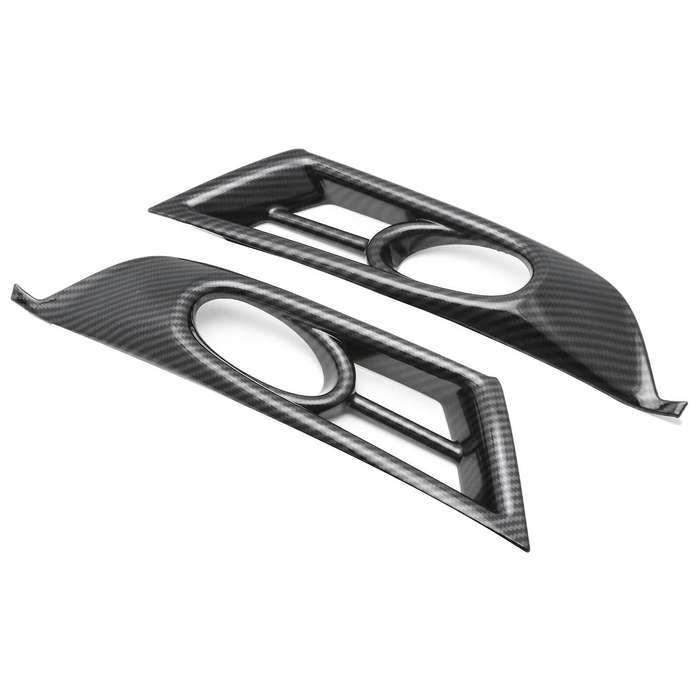 for -V 2017-2020 Carbon Fiber Look Car Front Bumper Fog Light Lamp Frame Cover Trims