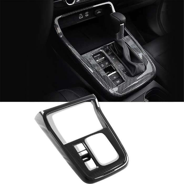 for -v 2023 2024 Center Console Gear Shift Panel Cover Interior Accessories - Abs Carbon Fiber