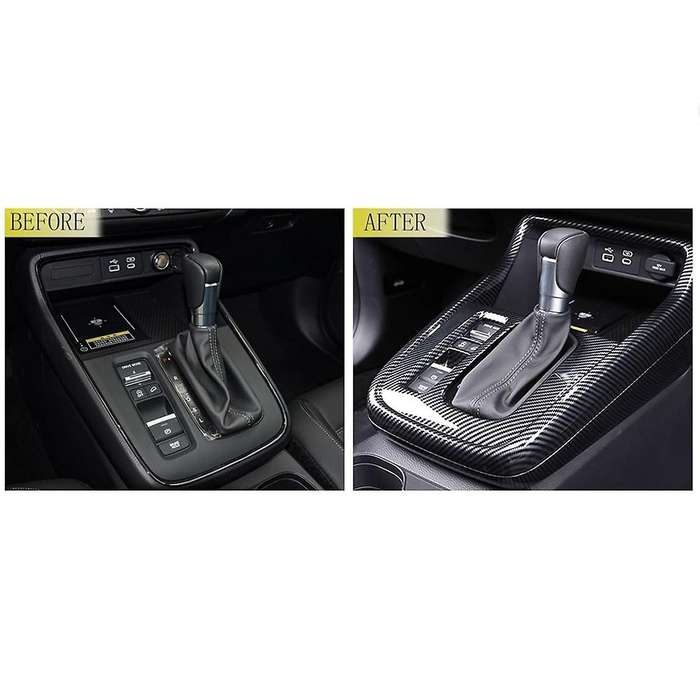 for -v 2023 2024 Center Console Gear Shift Panel Cover Trim Car Interior Accessories - Abs Carbon Fi