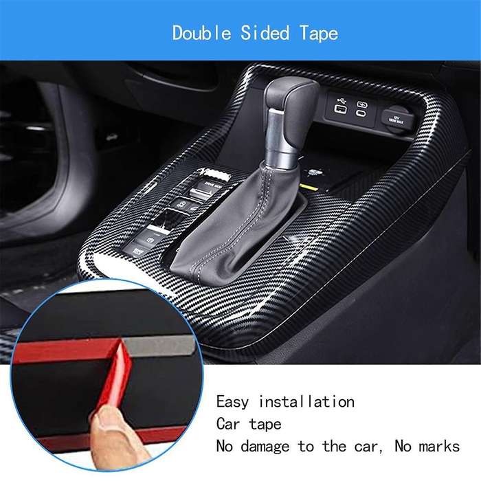 for -v 2023 2024 Center Console Gear Shift Panel Cover Trim Car Interior Accessories - Abs Carbon Fi