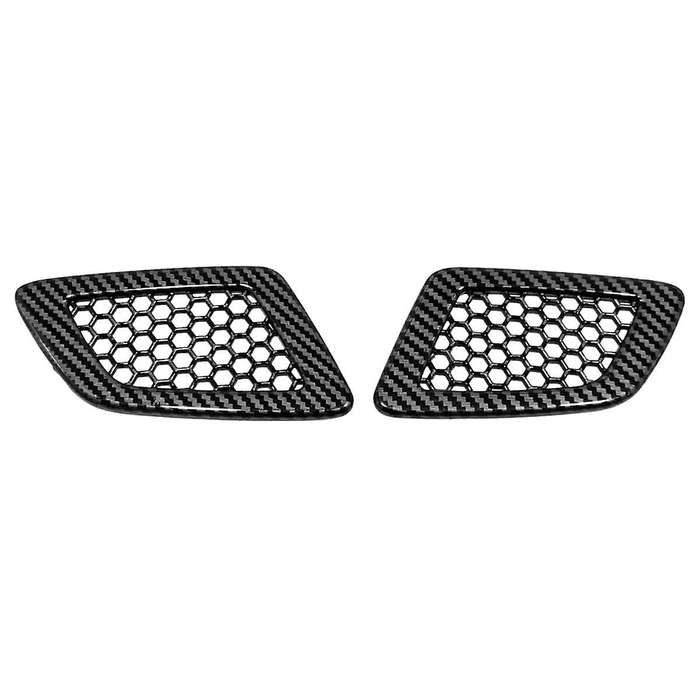 for -v 2023 2024 Front Dashboard Side Outlet Cover Trim Interior Accessories - Abs Carbon Fiber