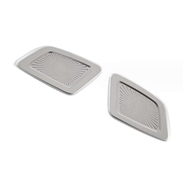 for -V 2023-2024 Car Dashboard Air Outlet Vent Trim Cover Sticker Decoration Frame Silver