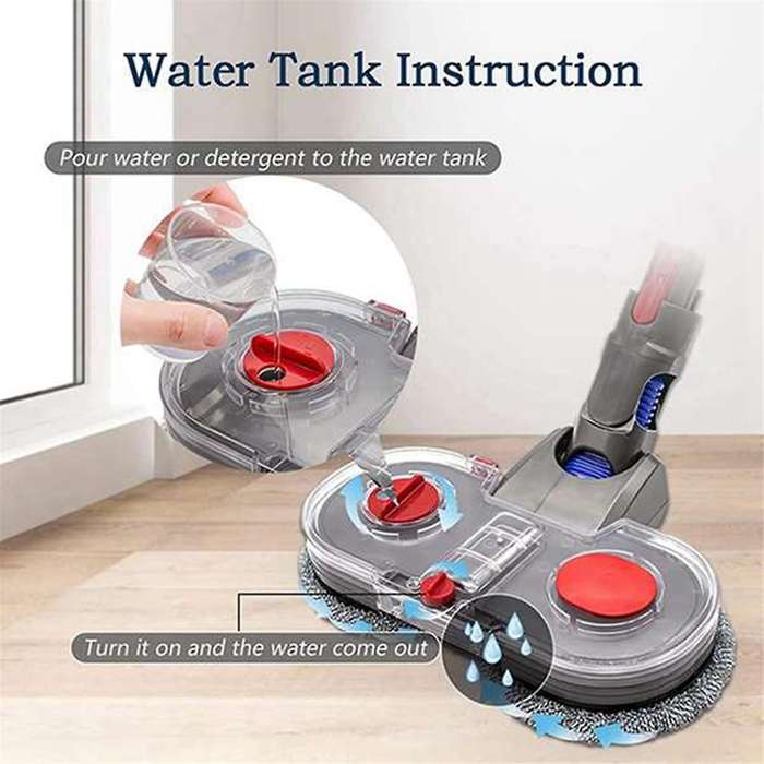 for Vacuum Cleaner V7//v10/v11 Electric Wet Mop Cleaning Head Suction Mop Integrated Machine