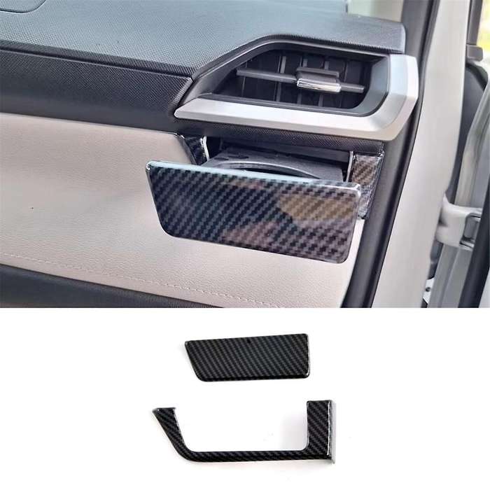 for Veloz 2022-2024 Carbon Fiber Car Co-Pilot Cup Holder Cover Trim Interior Accessories