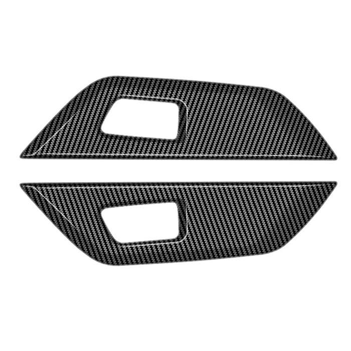 for Veloz Avanza 2022 2023 Carbon Fiber Automotive Interior Inner Rear Door Panel Strip Cover Frame