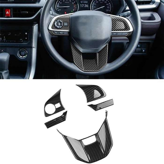 for Veloz Avanza 2022 2023 Carbon Fiber Car Steering Wheel Decoration Cover Trim Car Styling