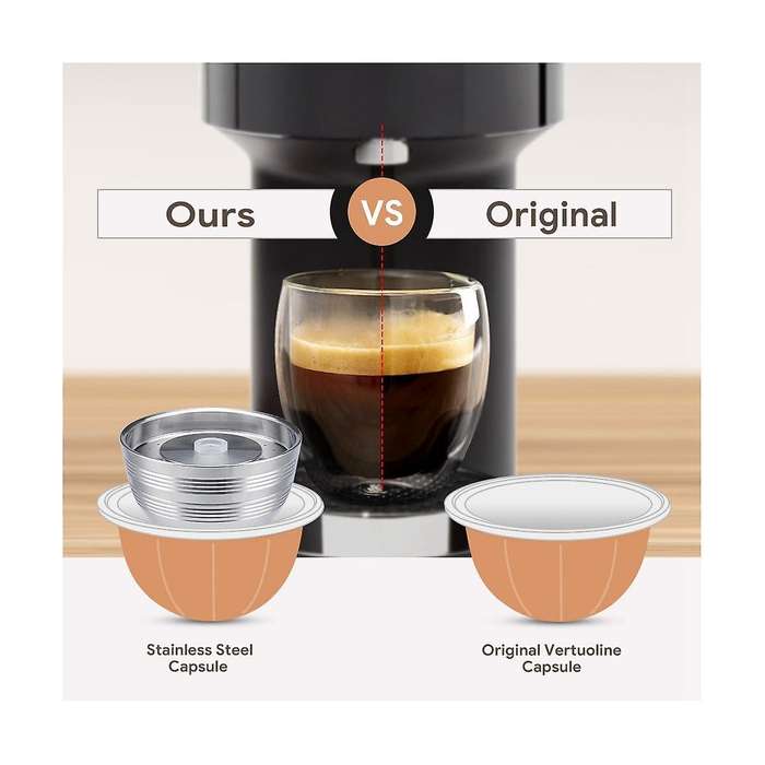 for Vertuo Reusable Capsule Vertuoline Refillable Coffee Filter