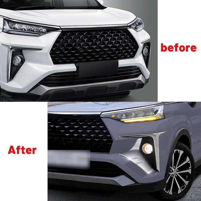 for Veloz Avanza 2022+ Chrome Front Fog Lamp Side Trim Foglight Bezel Decoration
