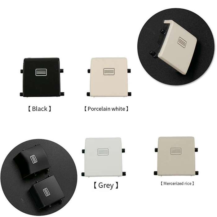 for W166 W292 W463 ML300 GL350 GLE320 GLS Car Sunroof Window Switch Button Cover, Black