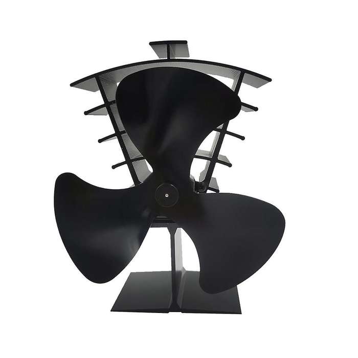 for Wood/log Burner/fireplace Wood Stove Fan Small Designed 3 Blades Heat Powered Fireplace Fans Bla