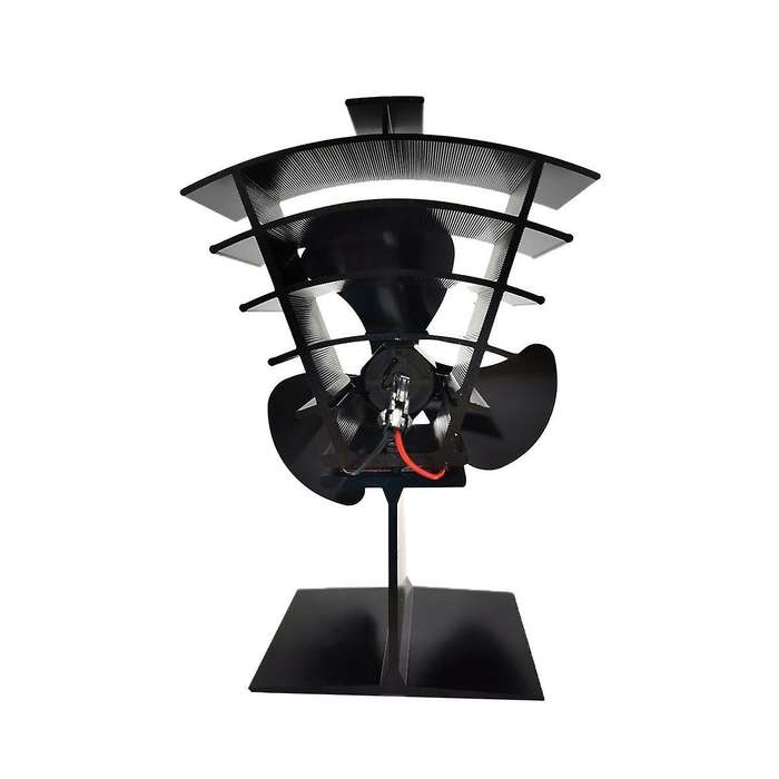 for Wood/log Burner/fireplace Wood Stove Fan Small Designed 3 Blades Heat Powered Fireplace Fans Bla