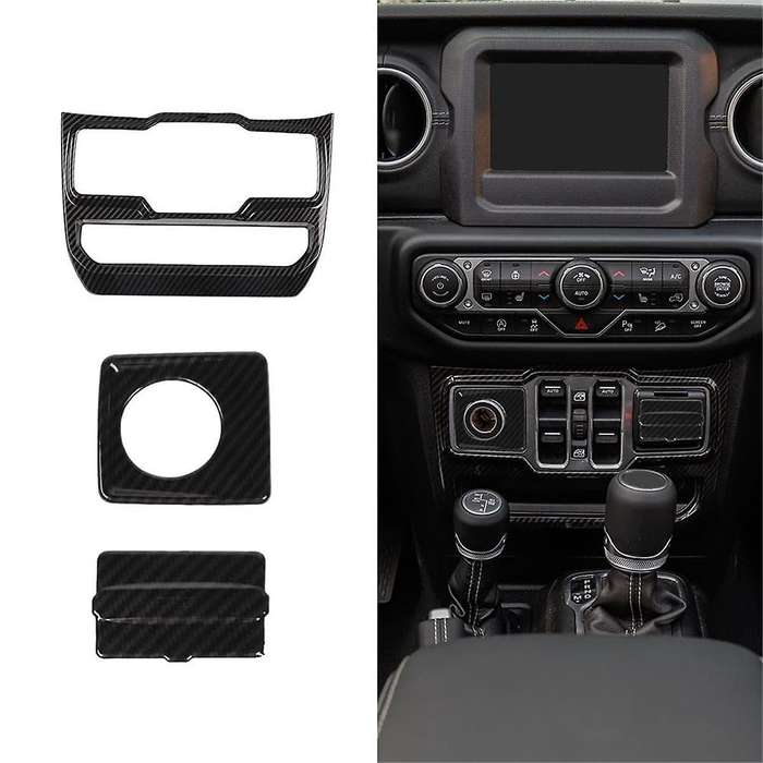 for Wrangler Jl 2018-2023 Lighter Usb Socket Window Control Panel Decorative Cover Decorative Decal