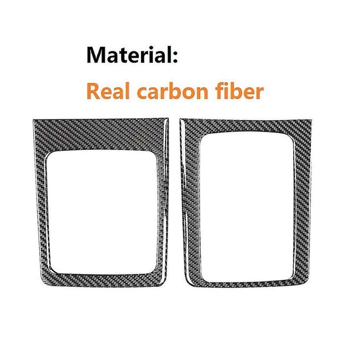 for X 2008-2015 Carbon Fiber Car Gear Shift Panel Cover Trim Manual Transmission Frame Sticker A