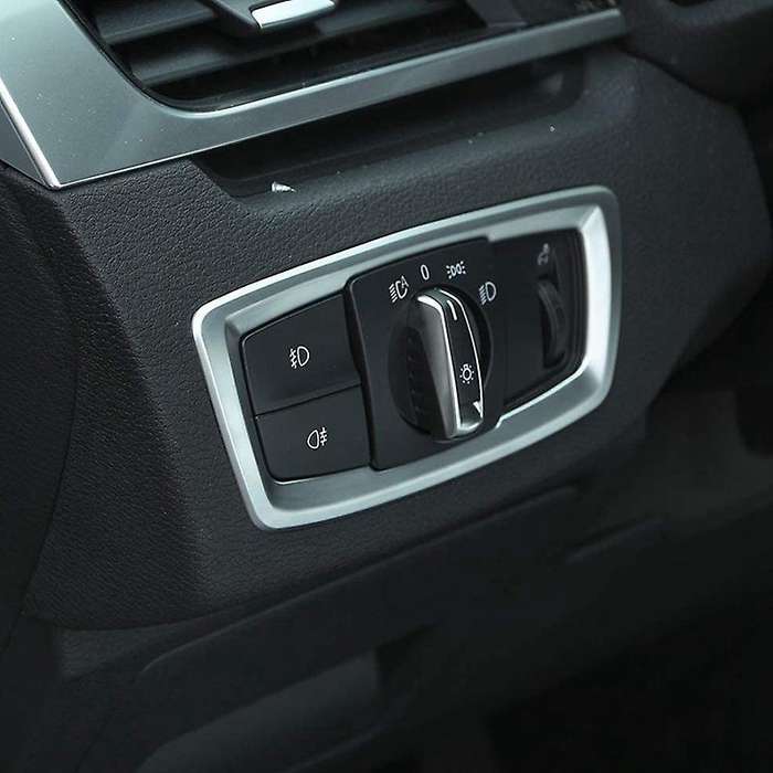 for x1 F48 2016-2018,x2 F47 2018 Decoration ABS Matte Headlight Switch Button Cover Trim