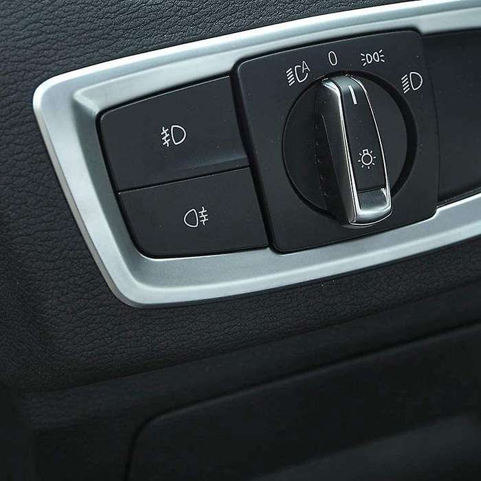 for x1 F48 2016-2018,x2 F47 2018 Decoration ABS Matte Headlight Switch Button Cover Trim