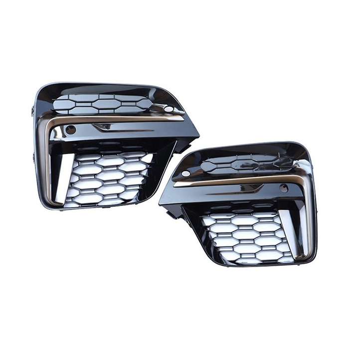 for X3 G01 / X4 G02 2018-2020 Fog Light Grills Honeycomb Mesh Fog Car Front Bumper Light Grills in
