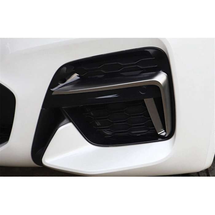 for X3 G01 / X4 G02 2018-2020 Fog Light Grills Honeycomb Mesh Fog Car Front Bumper Light Grills in